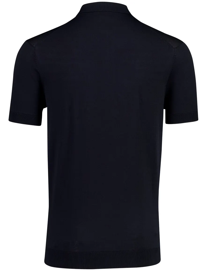 Born with Appetite donkerblauw Dan knitted polo