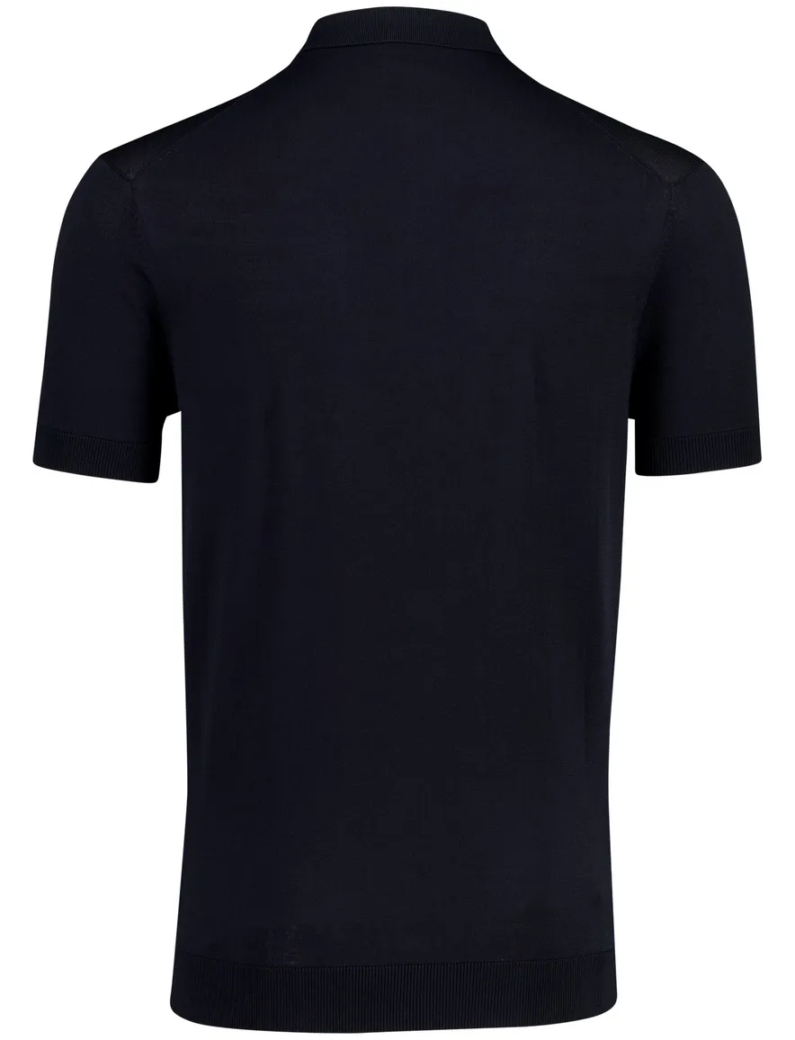 Born with Appetite navy Dan knitted polo