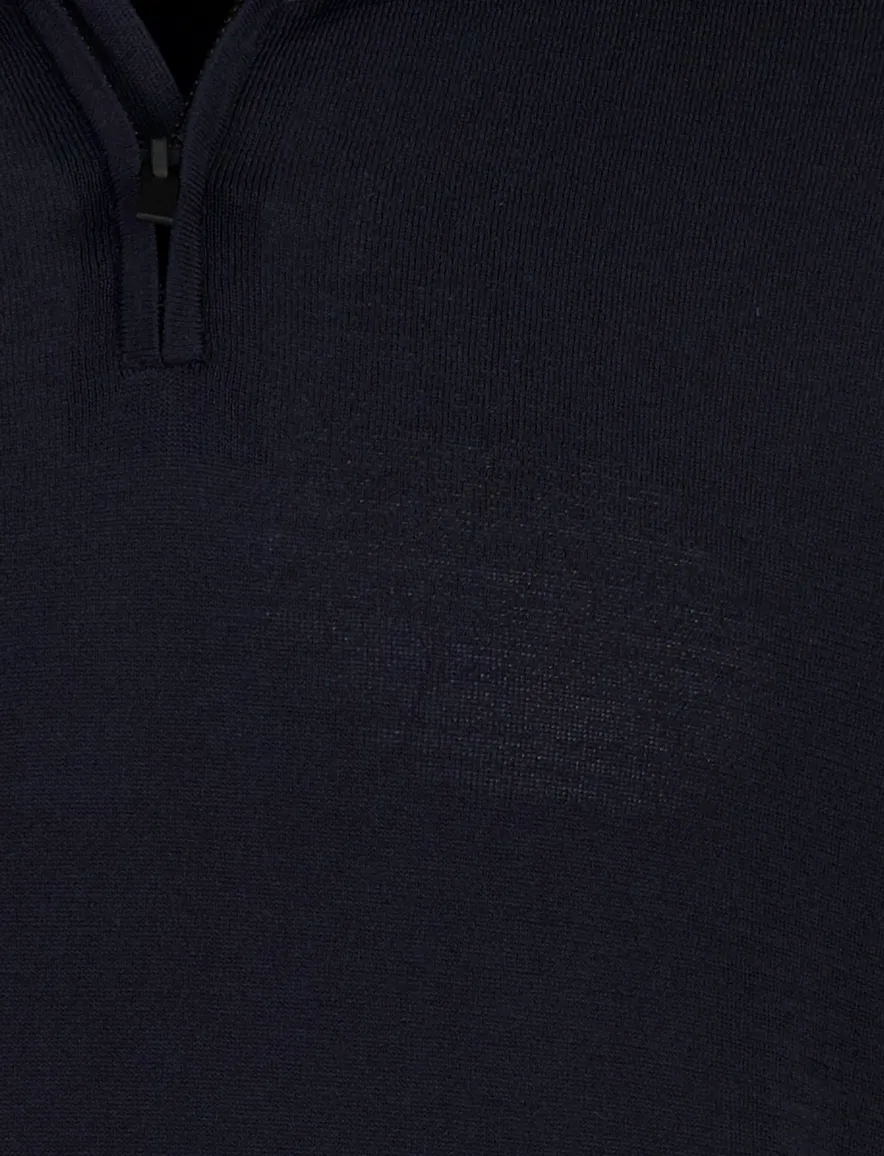 Born with Appetite donkerblauw Dan knitted polo