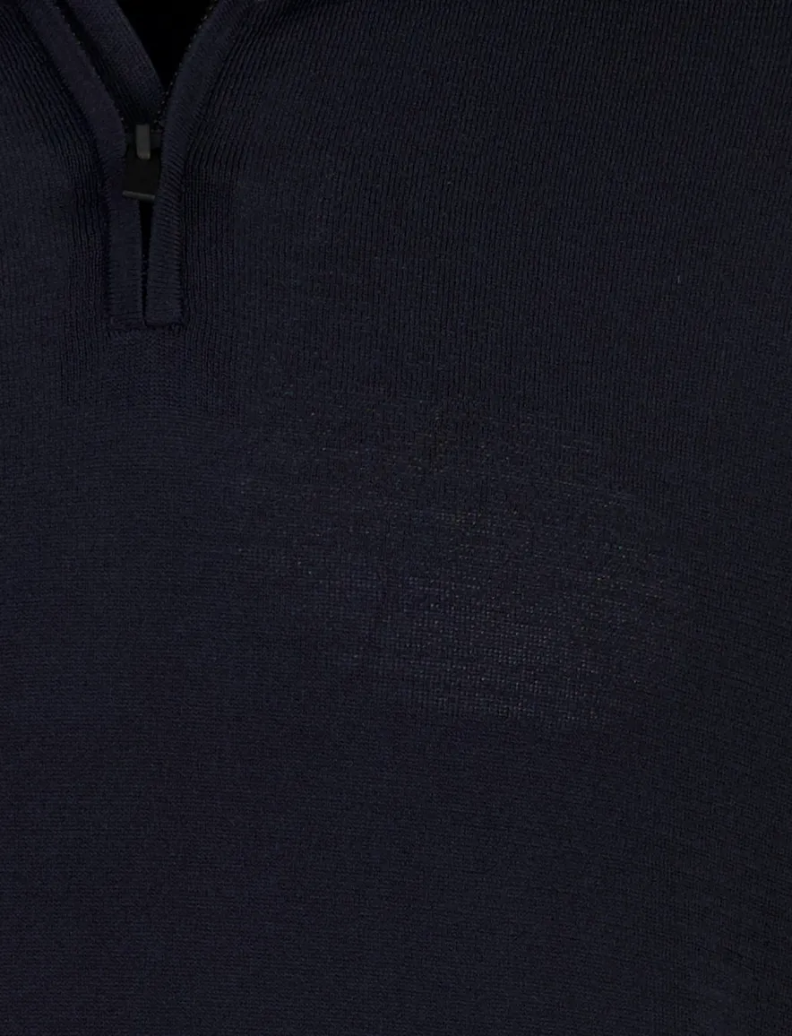 Born with Appetite navy Dan knitted polo