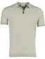 Poloshirt Born with Appetite poloshirt grijs rits slim fit