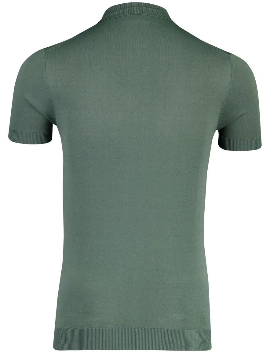 Born With Appetite polo groen korte mouwen