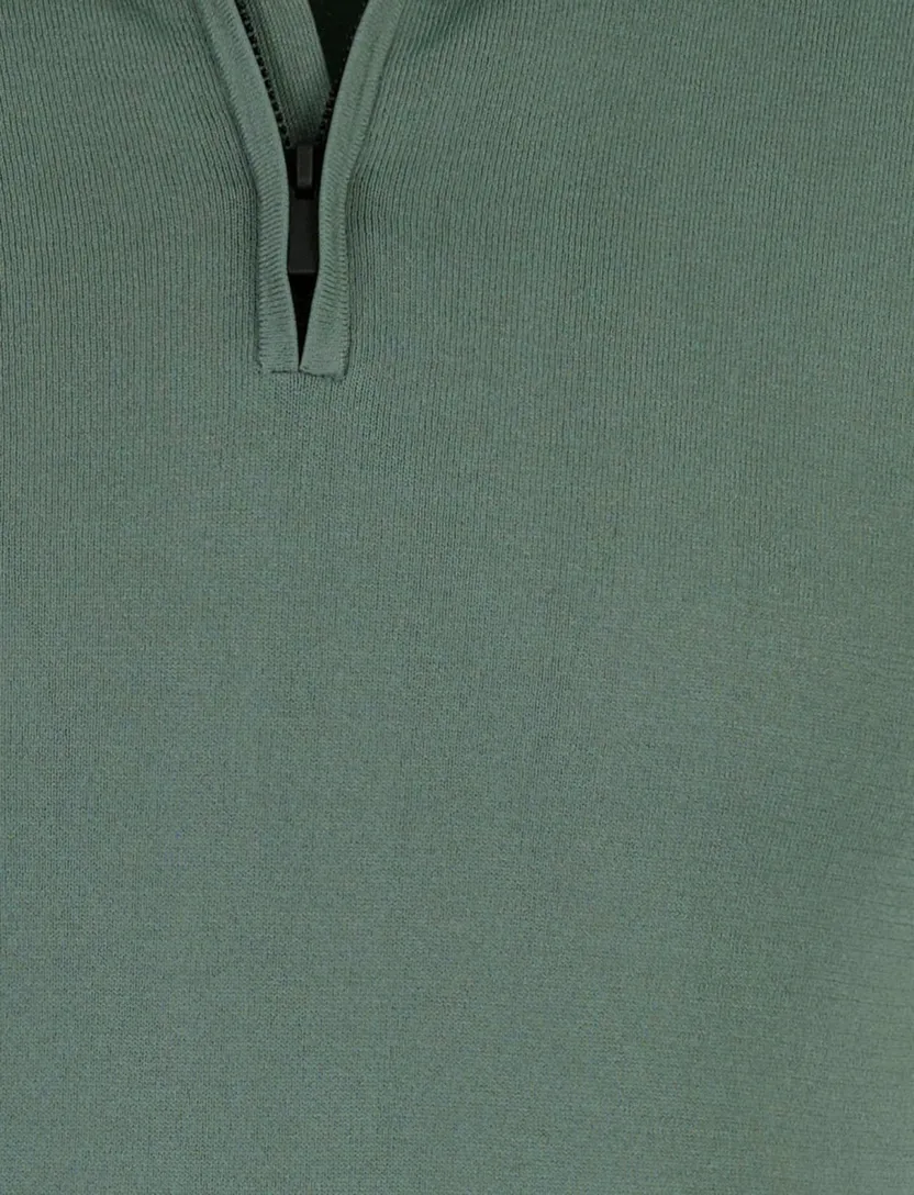 Groene polo Born With Appetite korte mouwen