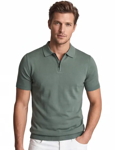 Born With Appetite Born With Appetite polo groen korte mouwen