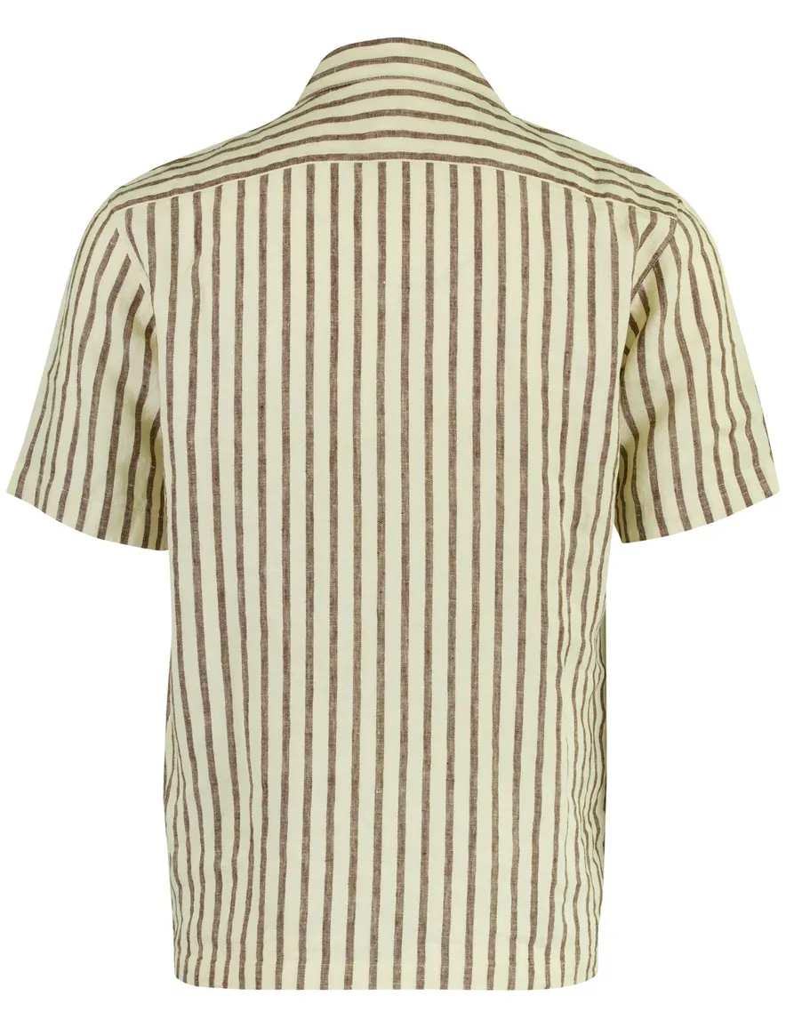 Born with Appetite korte mouw overhemd beige