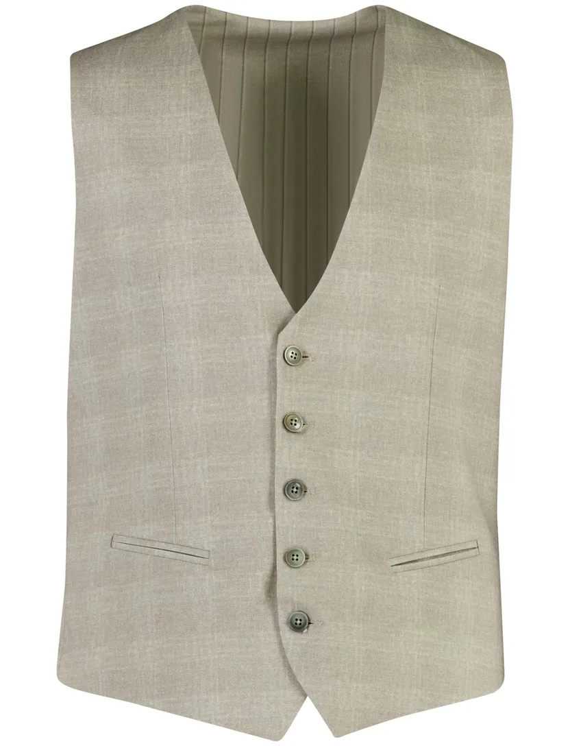 Gilet Zuitable beige zomer katoen