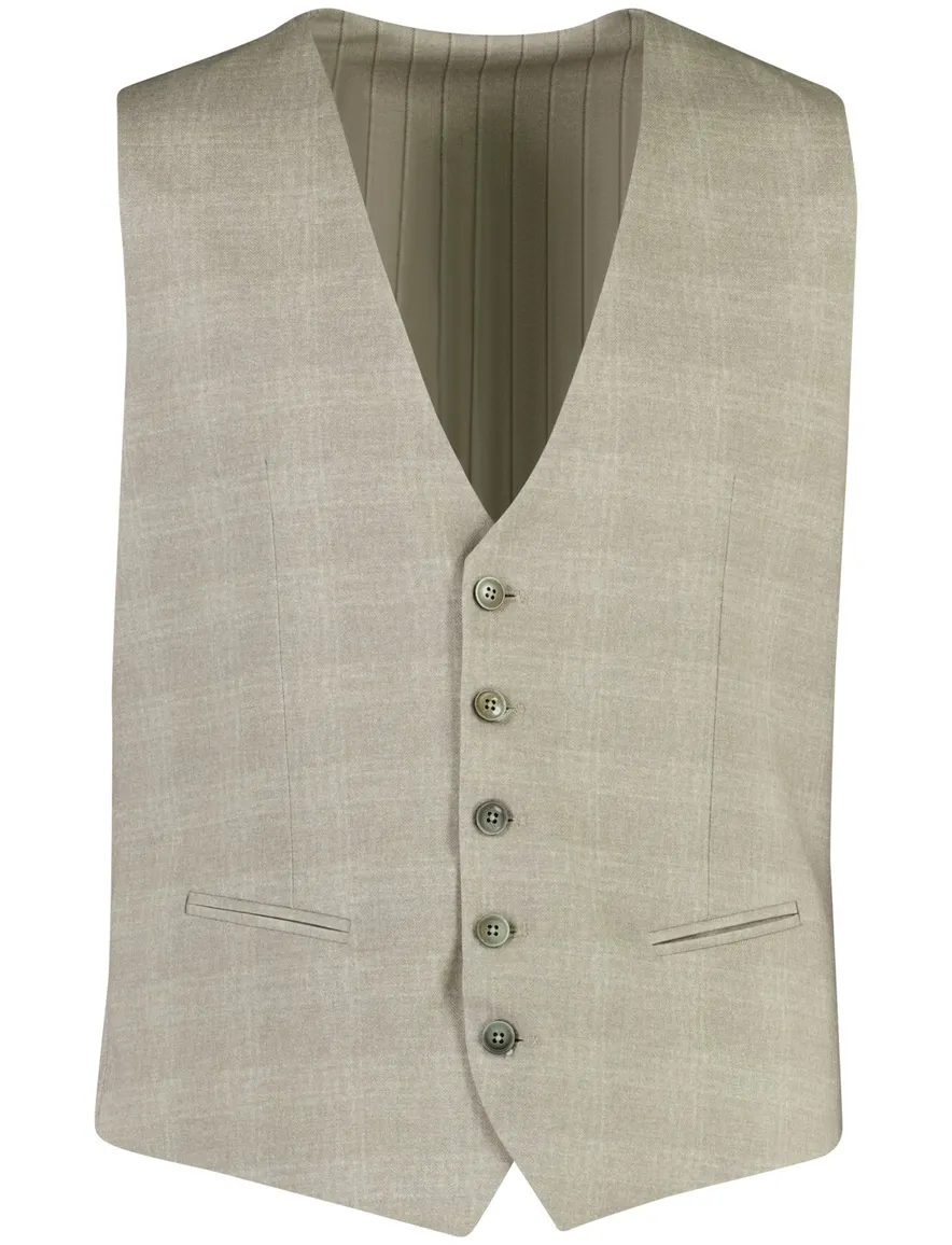 Zuitable gilet beige katoen