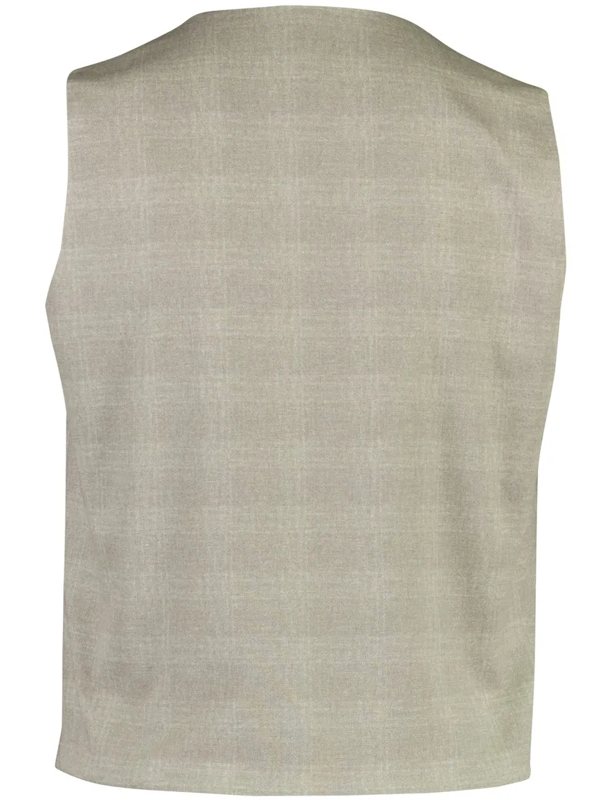 Zuitable gilet beige katoen