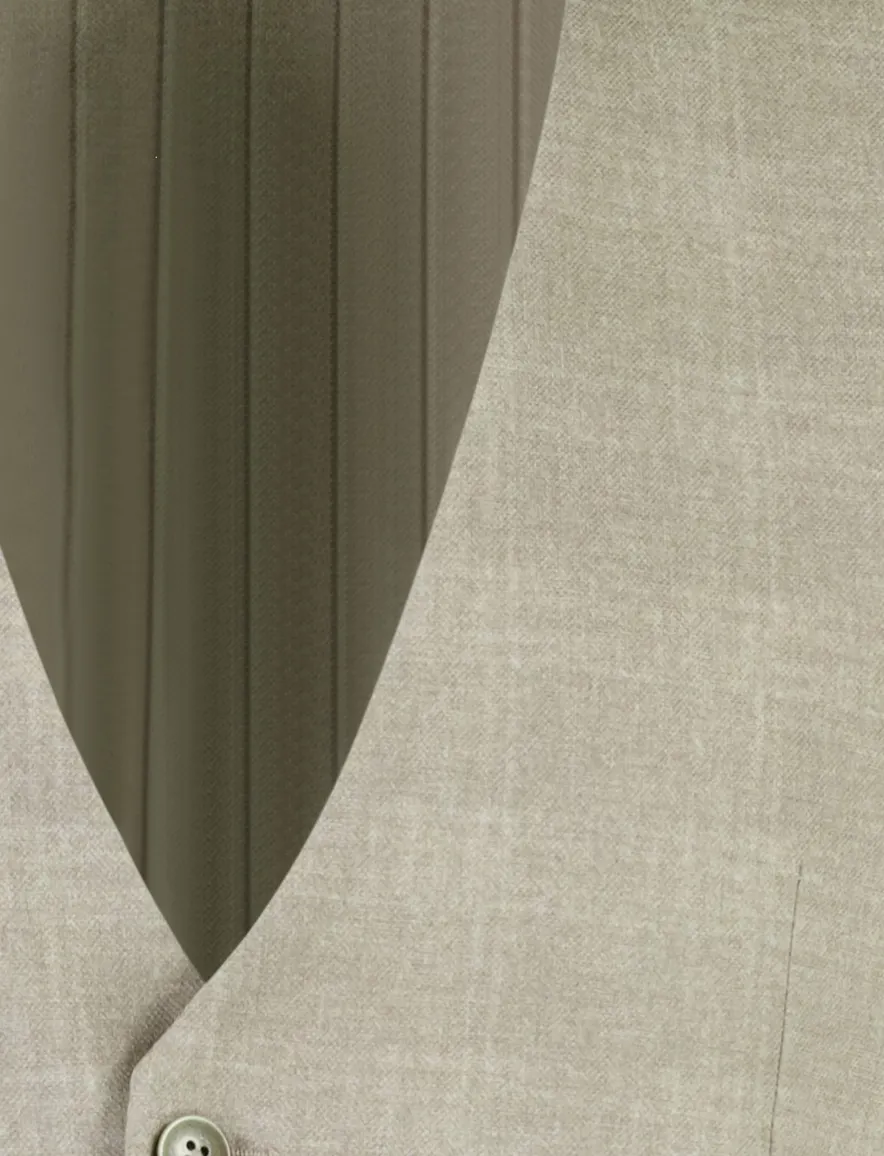 Zuitable gilet beige katoen