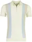 Born With Appetite polo creme gestreept