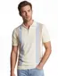 Born with Appetite polo met rits creme strepen