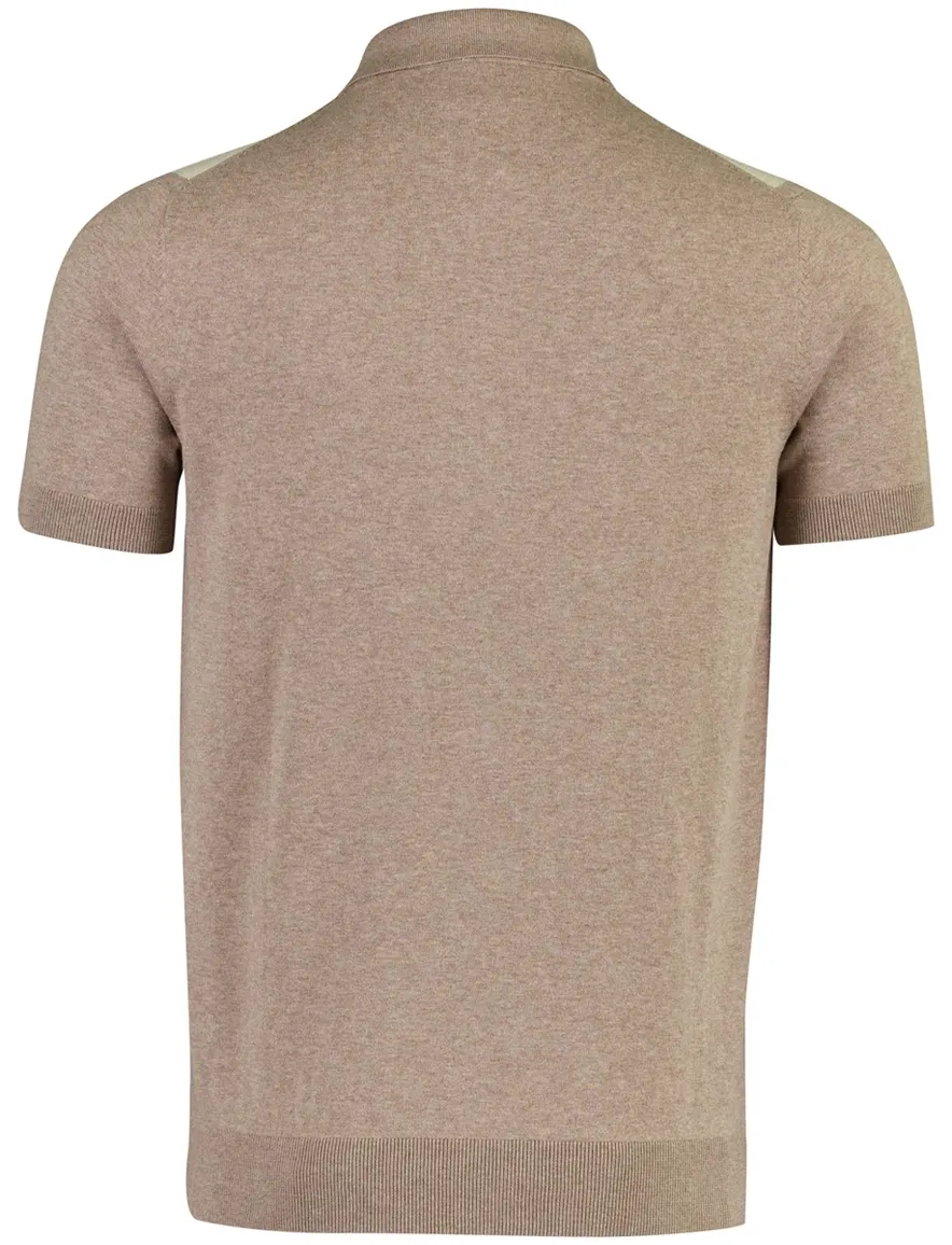 Born with Appetite Austin Knitted polo beige bruin