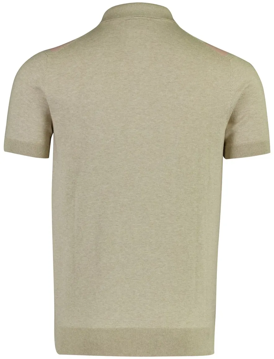 Born with Appetite Austin knitted polo beige roze