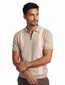 Born with Appetite Austin knitted polo beige roze