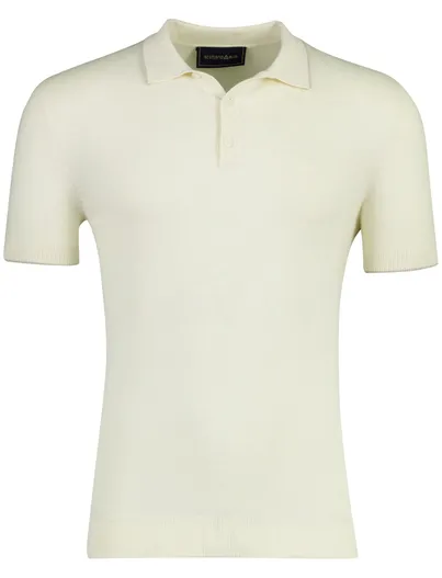 Scotland Blue Scotland Blue polo creme gebreid