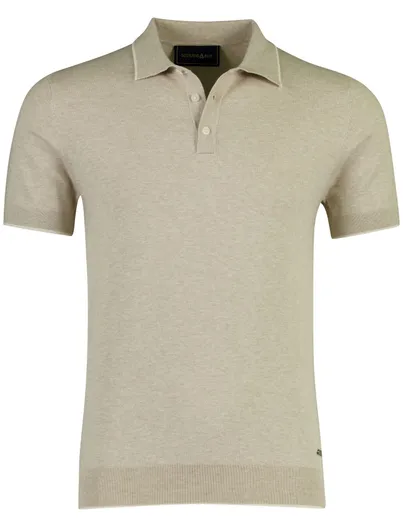 Scotland Blue Poloshirt Scotland Blue beige gemêleerd normale fit