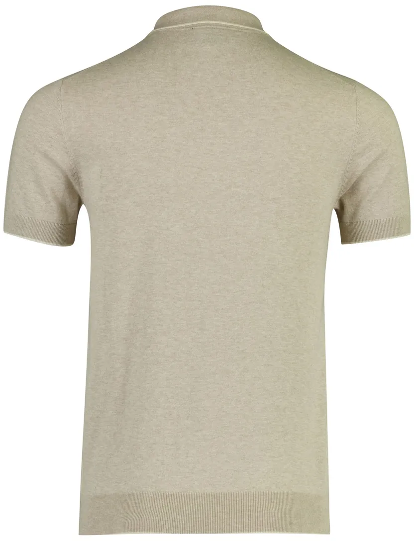Poloshirt Scotland Blue beige gemêleerd normale fit