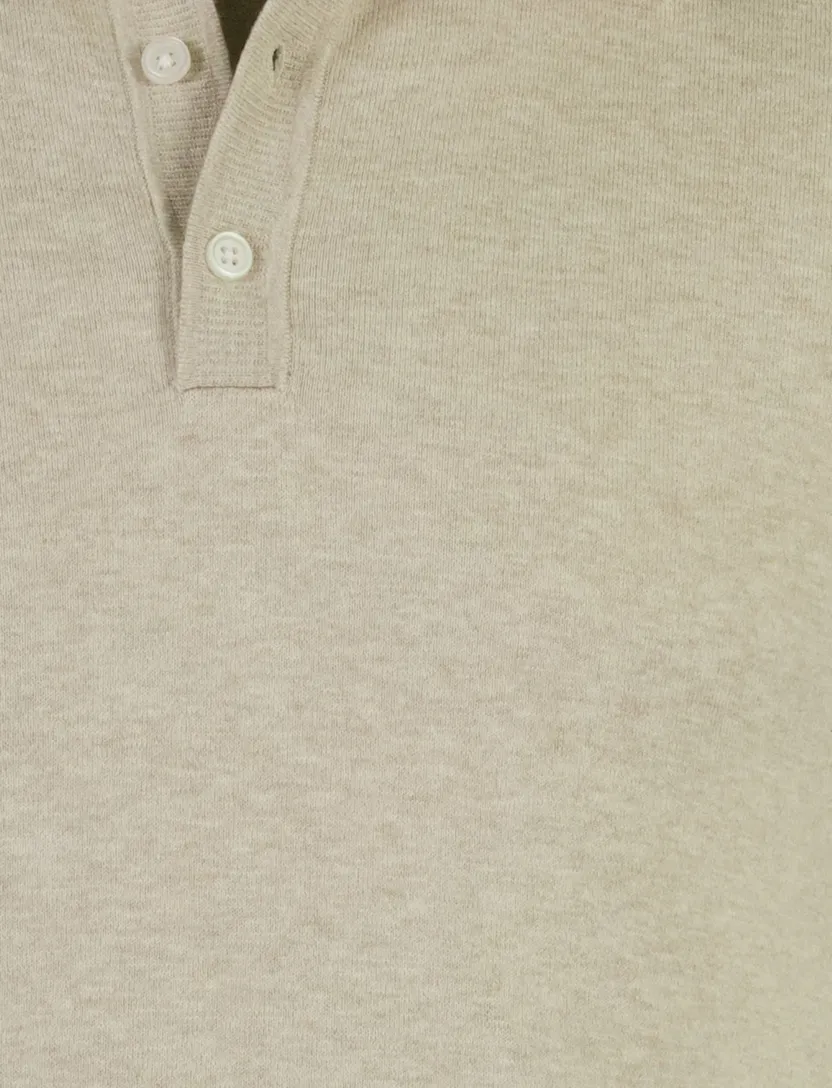 Poloshirt Scotland Blue beige gemêleerd normale fit