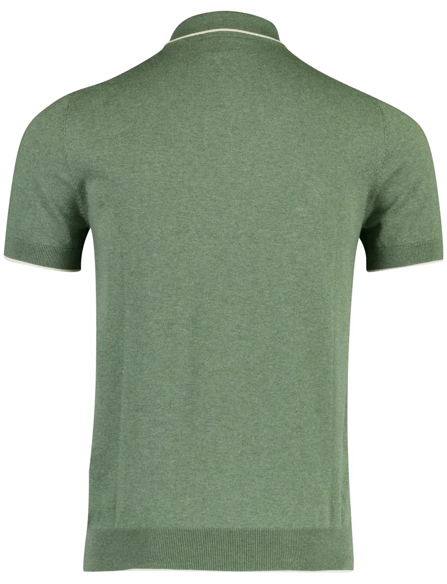 Scotland Blue Polo groen gebreid
