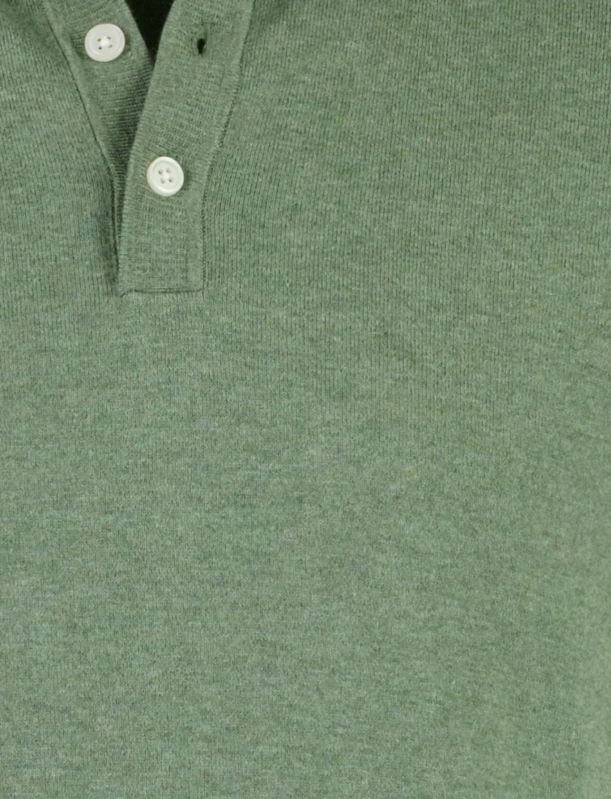 Poloshirt Scotland Blue groen gemêleerd katoen