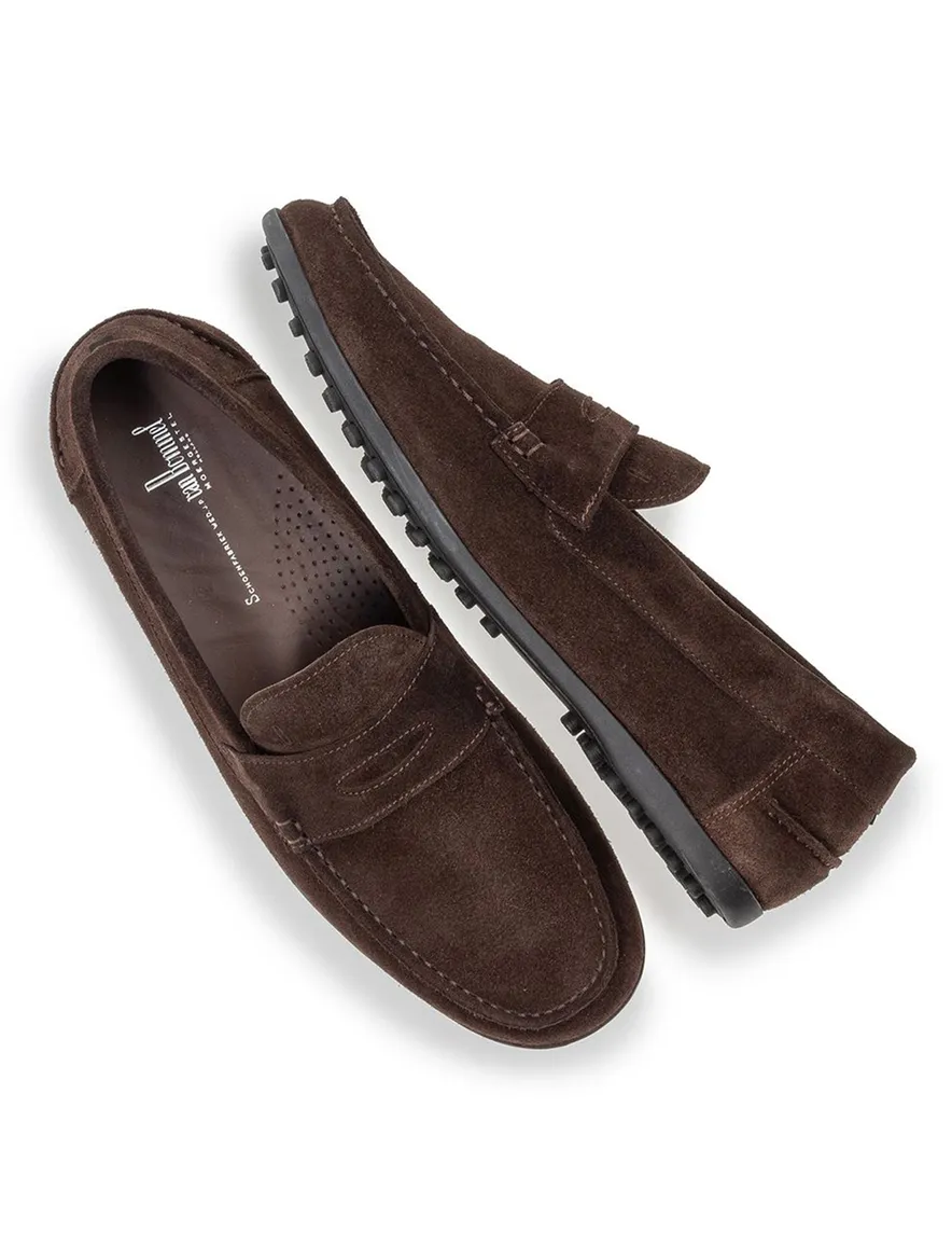 Loafer Van Bommel suede bruin