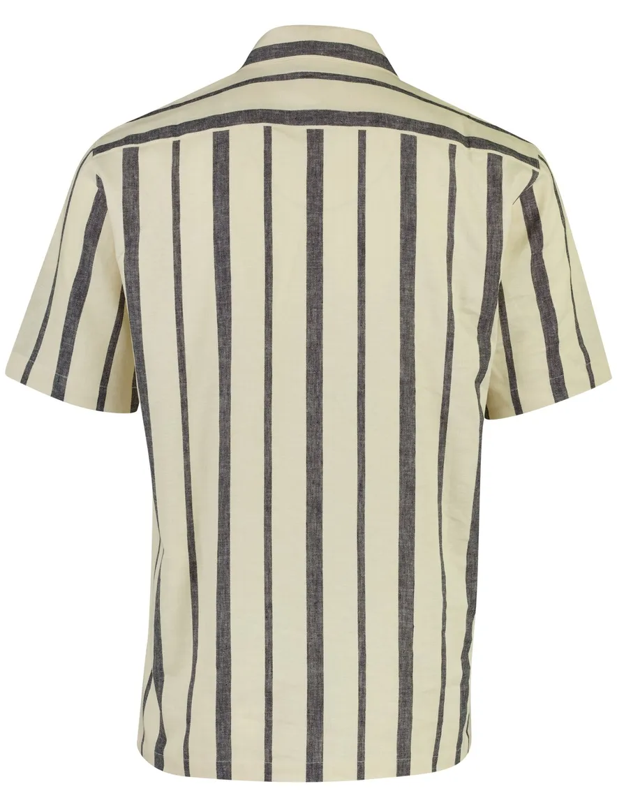 Born with Appetite overshirt gestreept creme navy