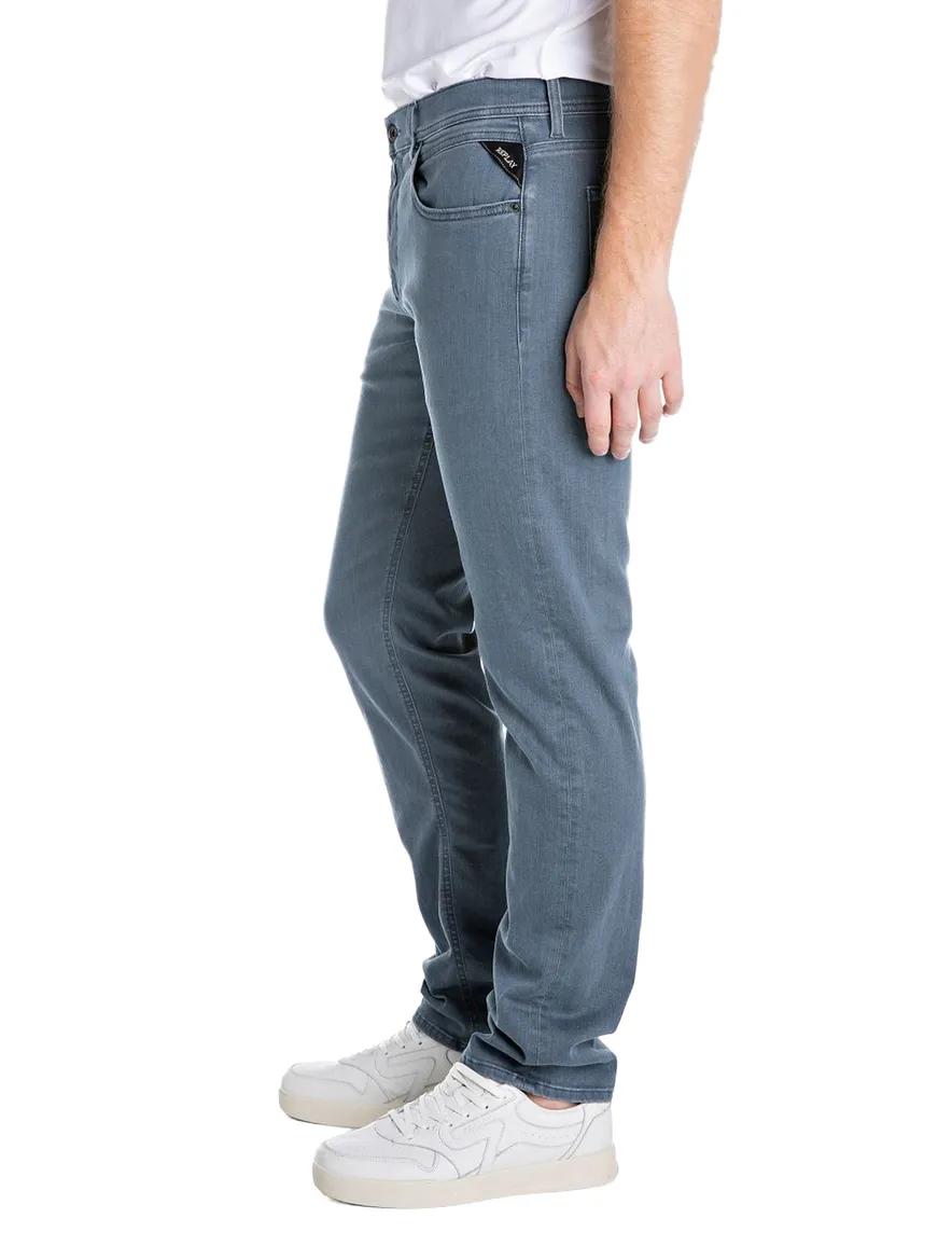 Jeans Replay Grover straight fit grijs wassing