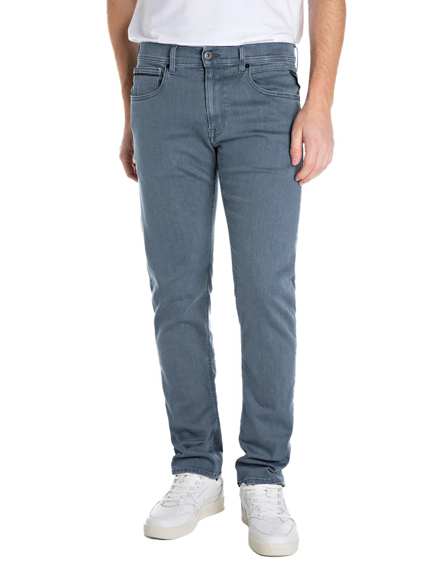 Jeans Replay Grover straight fit grijs wassing