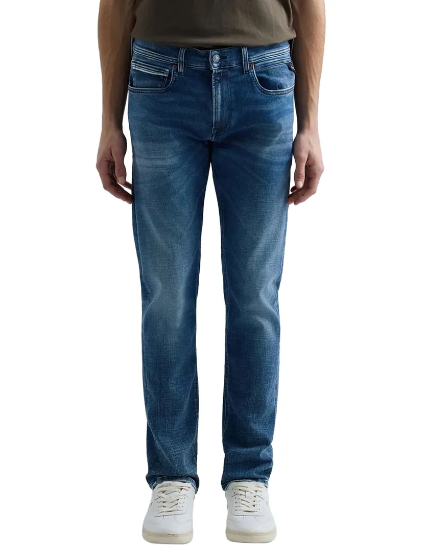 Blauwe jeans Replay Grover straight fit