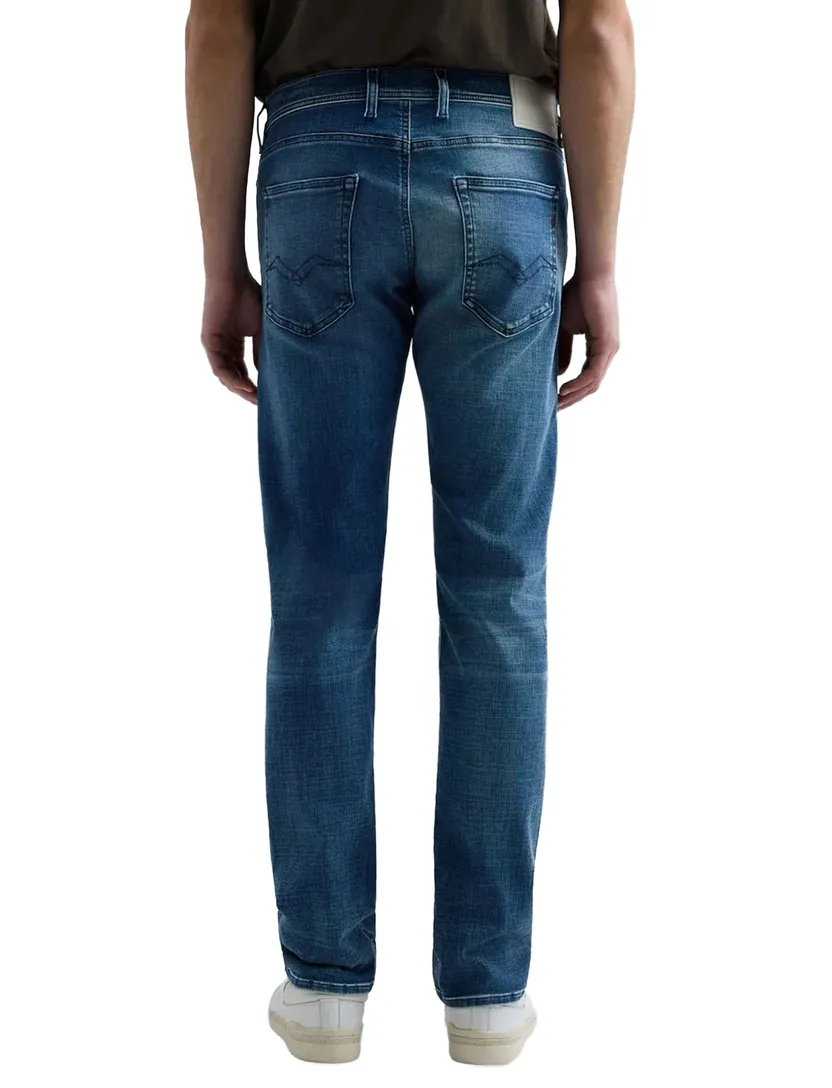 Blauwe jeans Replay Grover straight fit