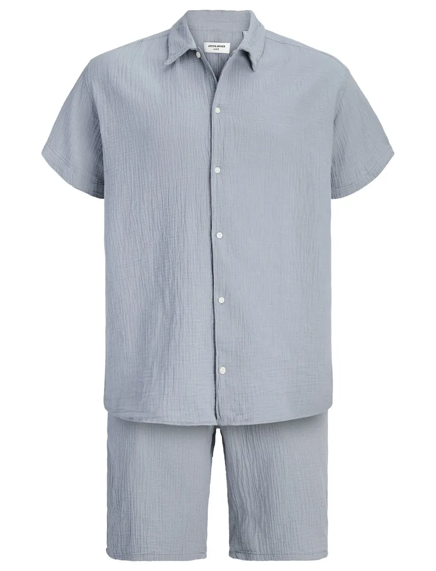 Lichtblauw overhemden set Jack & Jones Plus Size