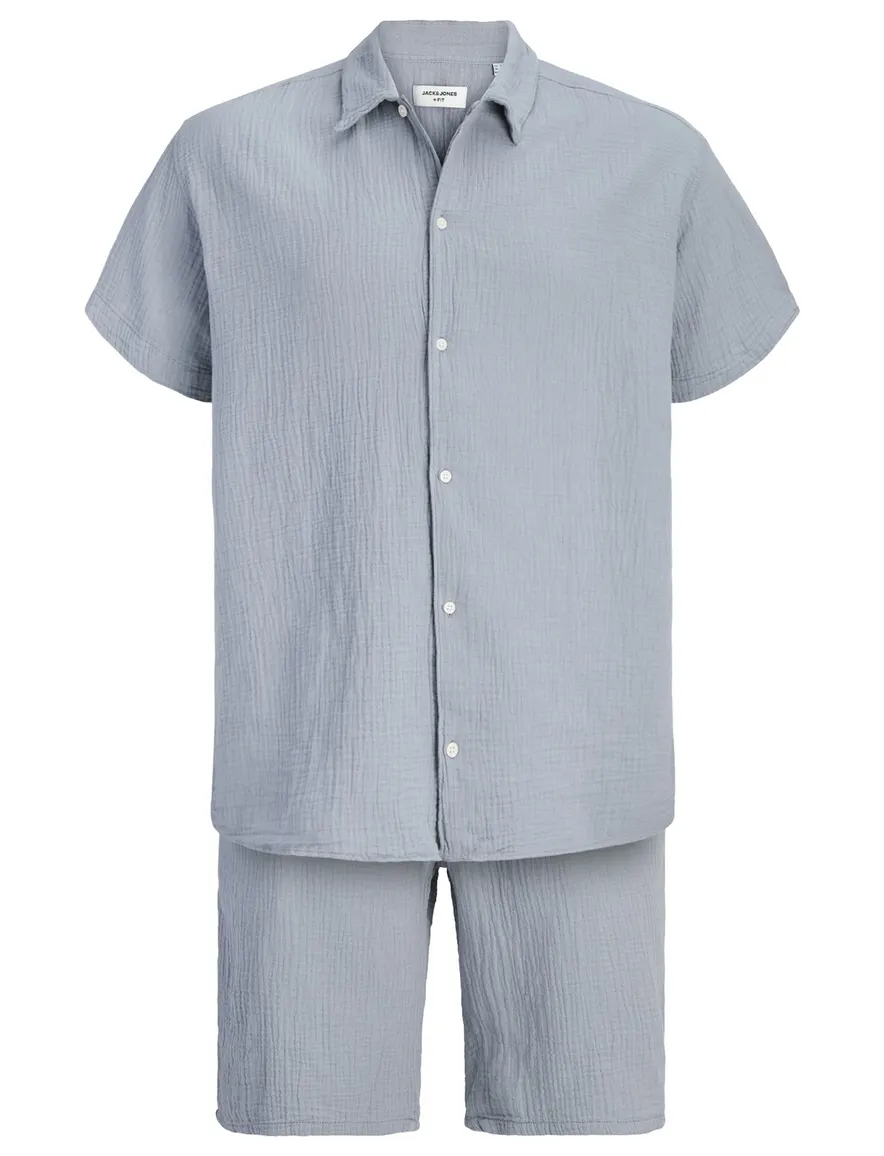 Lichtblauw overhemden set Jack & Jones Plus Size