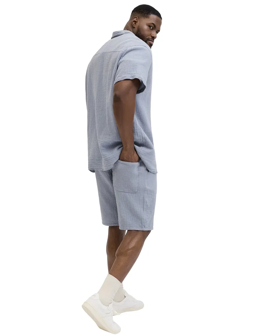 Jack & Jones Plus Size overhemden set lichtblauw