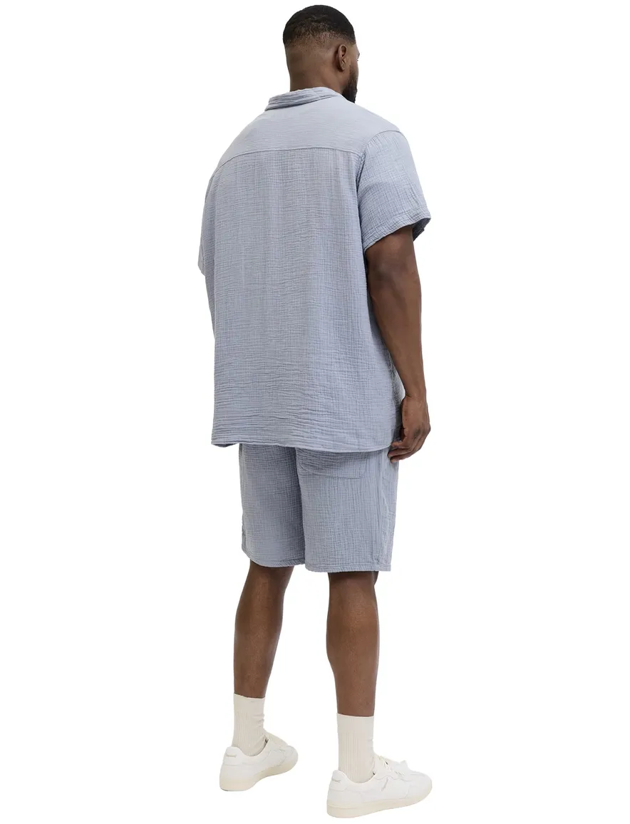 Jack & Jones Plus Size overhemden set lichtblauw