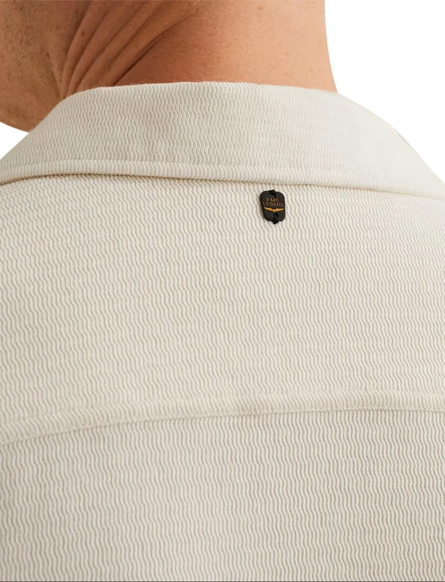 Crème doorknoop polo PME Lengend jersey