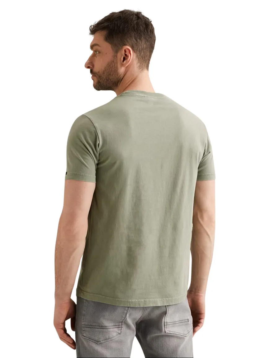 Groen t-shirt PME Legend ronde hals met logo