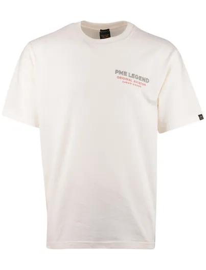 PME Legend PME Legend korte mouw ronde hals wit