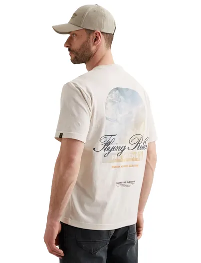 PME Legend PME Legend T shirt crème met backprint