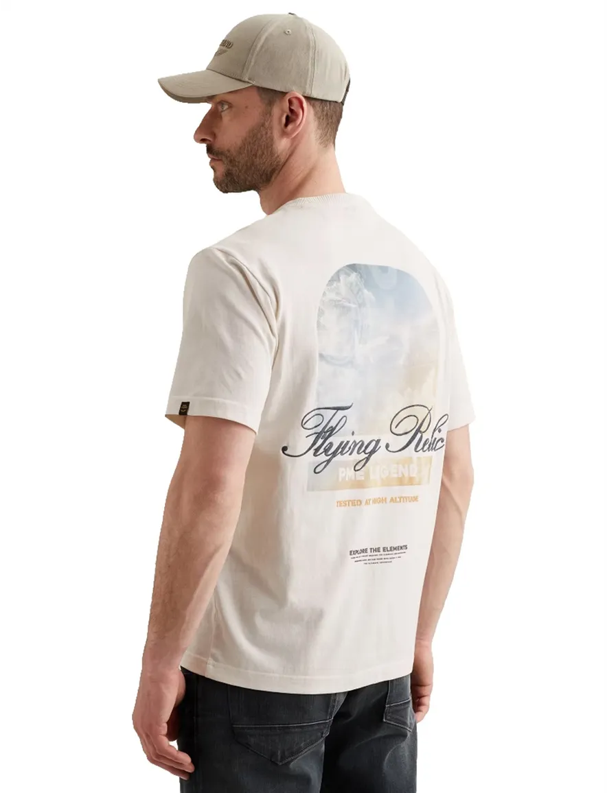 PME Legend T shirt crème met backprint