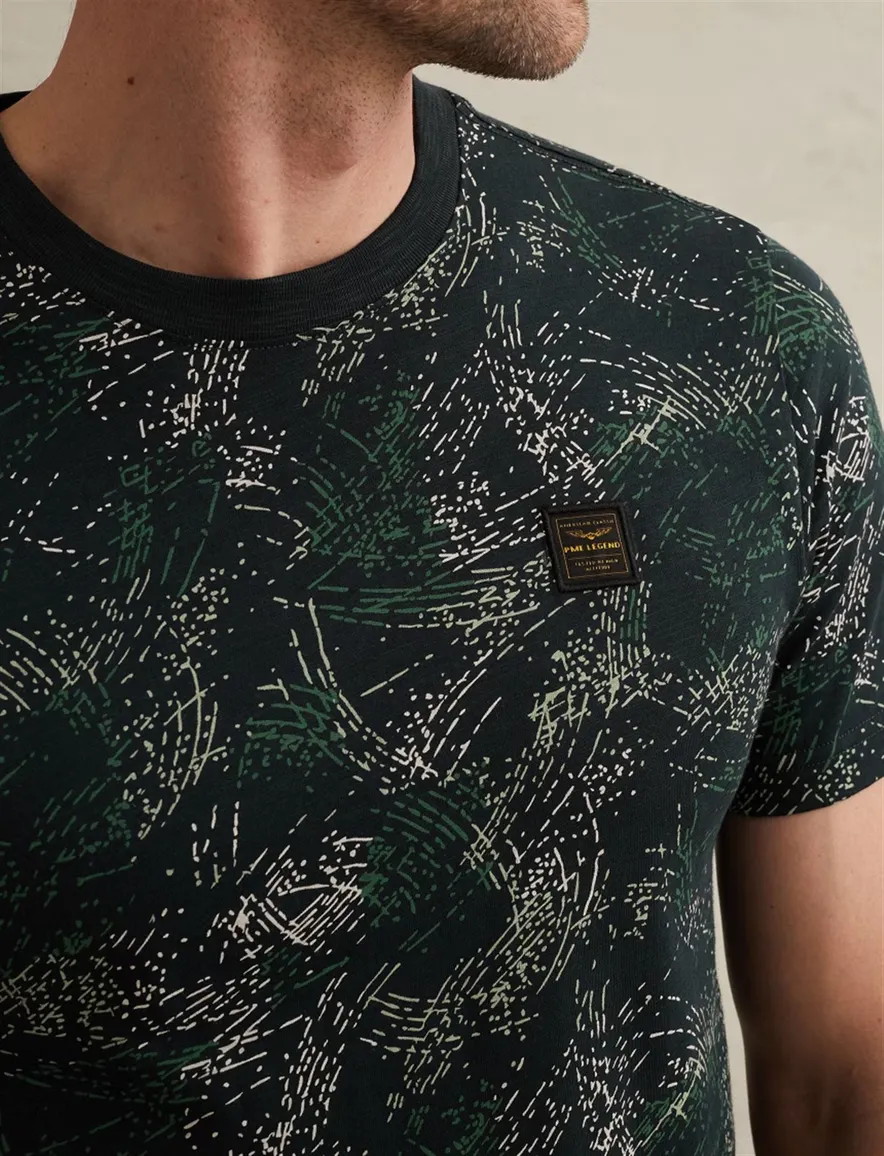 PME Legend T shirt zwart geprint
