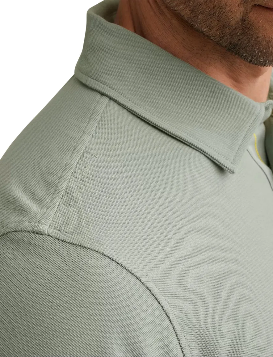 PME Legend polo groen met badge pique