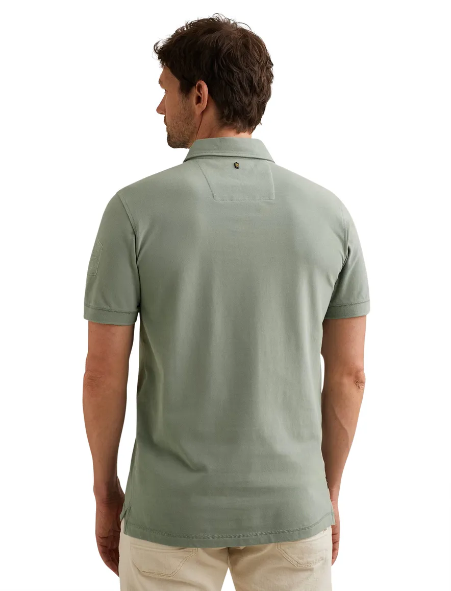 PME Legend polo groen met badge pique