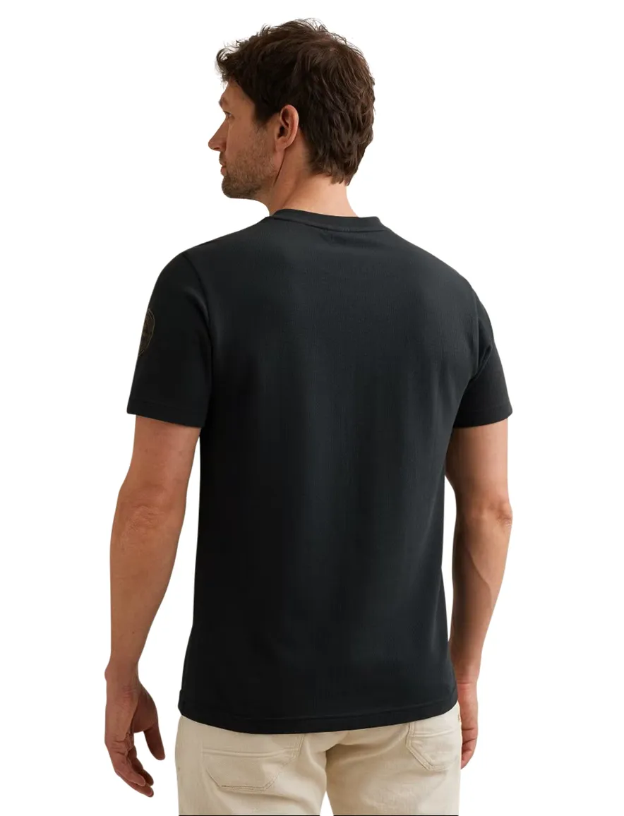 PME Legend T-shirt donkerblauw patches logo