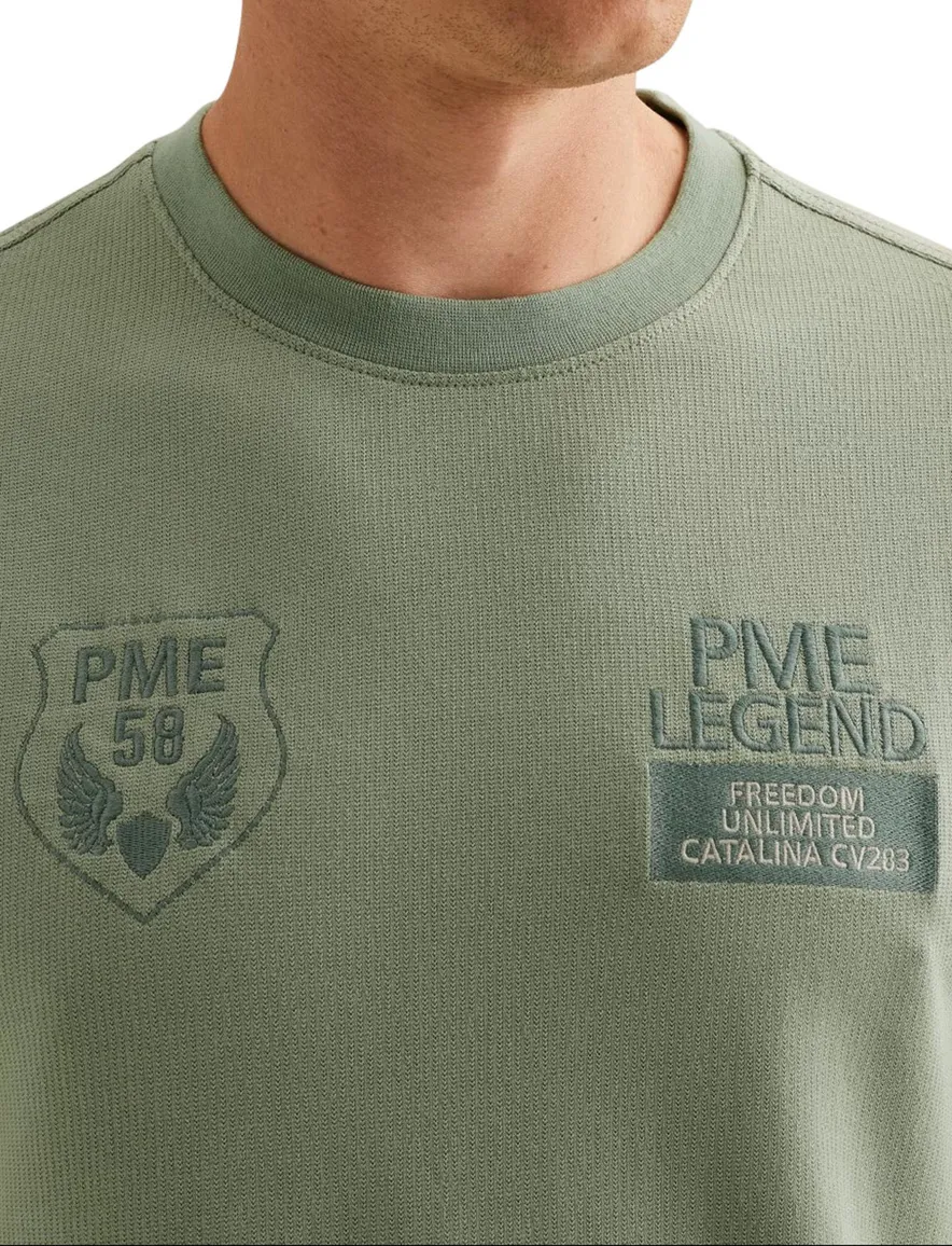 PME Legend T-shirts groen patches logo