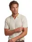 Vanguard poloshirt v-hals beige print katoen