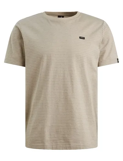 Vanguard Beige streepjes shirt Vanguard regular fit