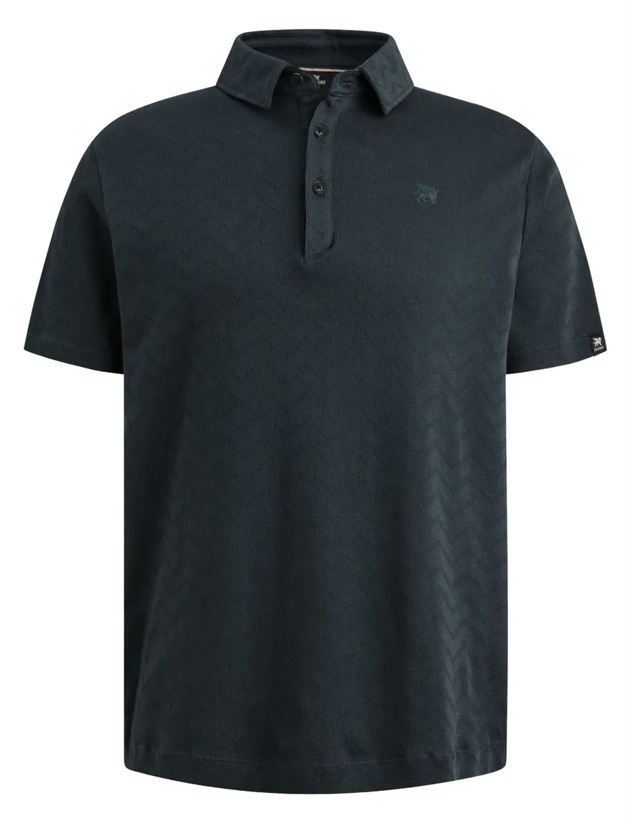 Donkerblauwe polo Vanguard 3-knoops normale fit