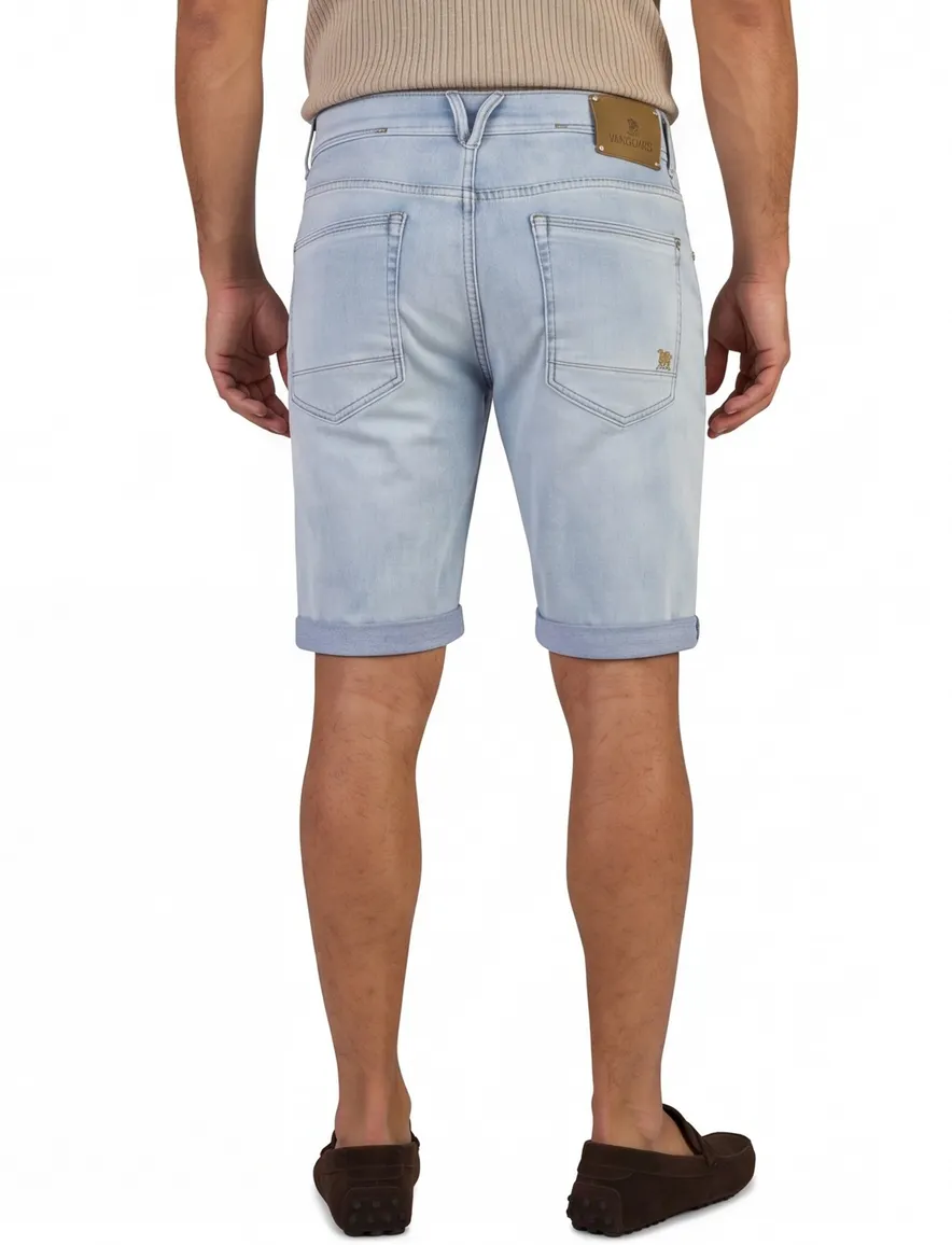 Shorts Vanguard V12 lichtblauw slim fit