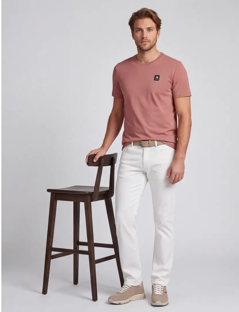 Vanguard T-shirt rood katoen 95%