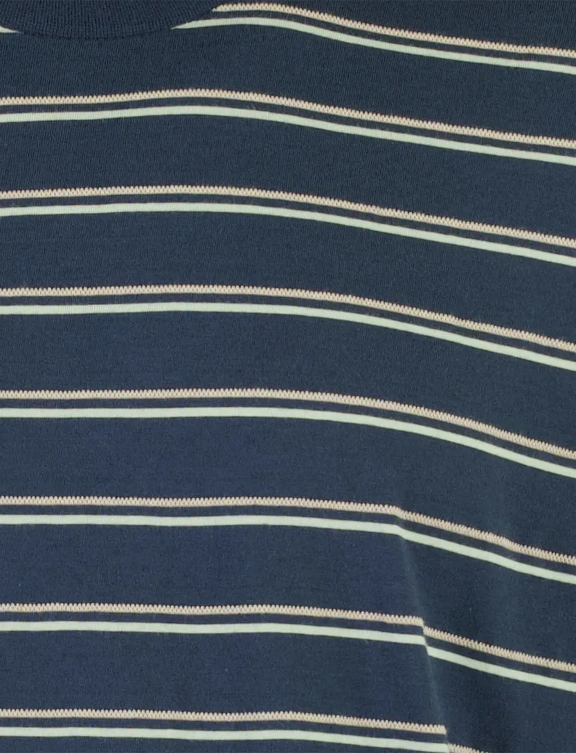 T-shirt Vanguard groen gestreept 100% katoen